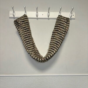 Women's Steve Madden Infinity Scarf One Size White Brown Knit